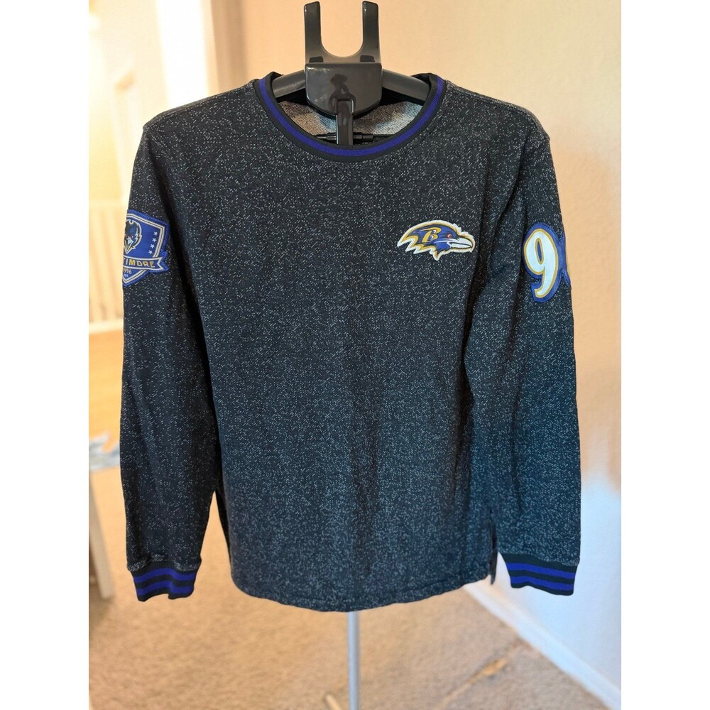 Baltimore Ravens NFL Football Long Sleeve Fleece Crewneck Sweatshirt Men’s Med